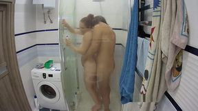 Hottest Amateur 19yo teen 18+ Couple Fun In The Shower On Webcam