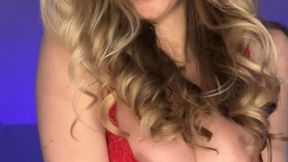 Making myself cum standing up.