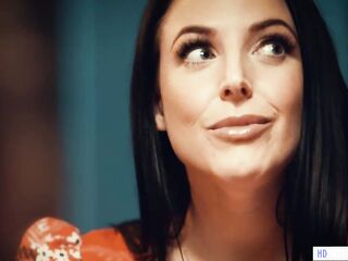 Unhappy Wife Enjoys First Lesbian Experience With A Busty MILF - Angela White, Jay Taylor
