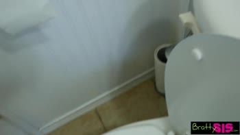 Lana Rhoades' Bathroom Bang: Big Ass, Big Tits, and Rough Sex