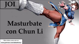 Correte 2 veces con Chun Li. JOI con Mamada y anal.