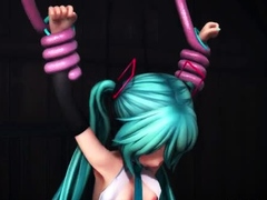 FukaMMD Miku Tentacle Squirt Pee