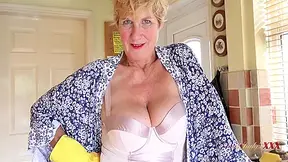58yo Busty Mature Housewife Molly Sucks Your Cock In The Kitchen (pov)