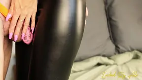 Mistress humiliates husband's shrinking cock in femdom chastity play