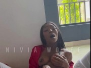 Nivia Wolfe Ebony Secretly Makes Herself Squirt