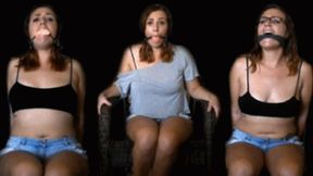 Alisha Adams in: Self Gagged Girl Next Door Plays A Damsel (low res mp4)