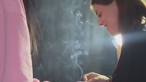 SEPTEMBER AND LOVE THEY ARE LIGHTING CIGARETTES TOGETHER