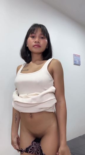 Tight wet pussy with shaved lips