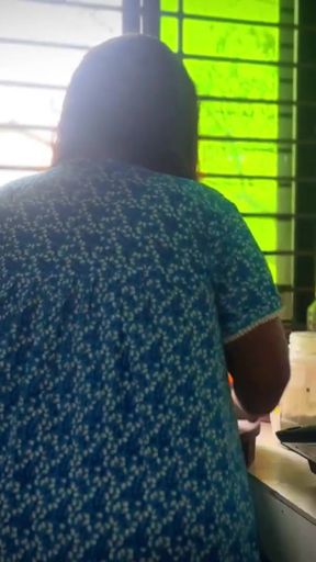 Sass ko jabardast Choda - Indian Desi Hot Mother_in_law Cooking without pajama &amp; open big ass With juicy Pussy&hellip;   Clip 2