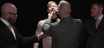 Shredded twink examined before getting gang-banged