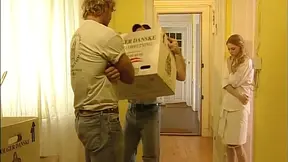 Hot Blonde Takes Huge Cock While Her Lover Licks Her Pussy