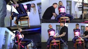 Plugged Submissive Chairtied