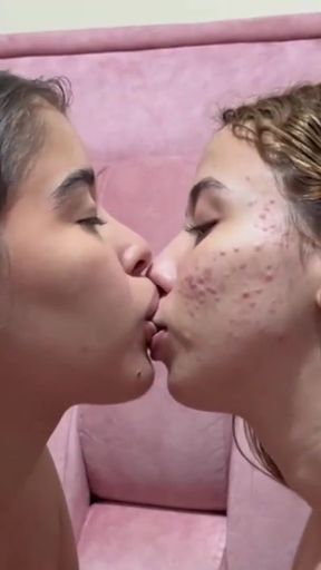 giving me little kisses with my sweet stepsister, naked   Clip 1