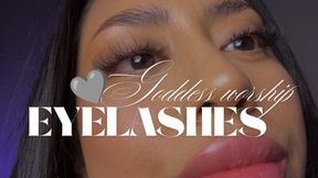 Eyelashes fetish POV: Blinking Eyes Hair Brush Fetish
