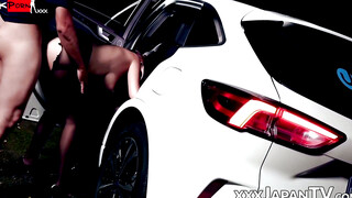 Blowjob in the Backseat Princess Dollys Steamy Ride