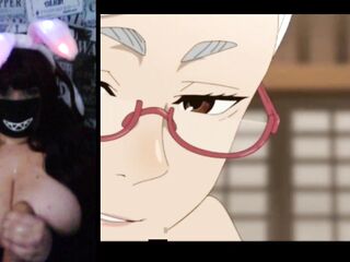 Alternative chunky mother i'd like to fuck nude her large melons on web camera during the time that watching Dan da Dan rule34 anime animation