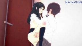 Steamy Encounter in the Restroom: Akebi's Sailor Uniform Adventure - Featuring Kirika9988