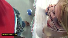 Uncut & unedited sex party - Jennifer White & 2 hot blondes w/ pack of misfits! - part 1