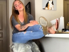 Femdom Mistress Foot Worship JOI Session