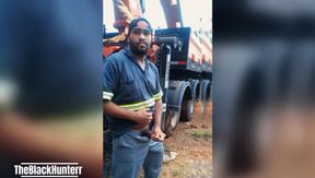 Masturbating on the Construction Site behind the Truck