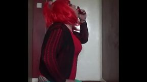 sissy male mark wright wants to take a deepthroat from a real cock instead of his dildo bringing him to tears