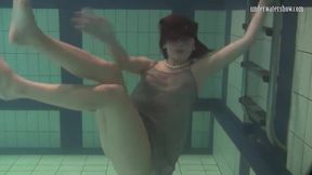 Stunning Underwater Show with Katka: Dive into Fun with This Pool Beauty!