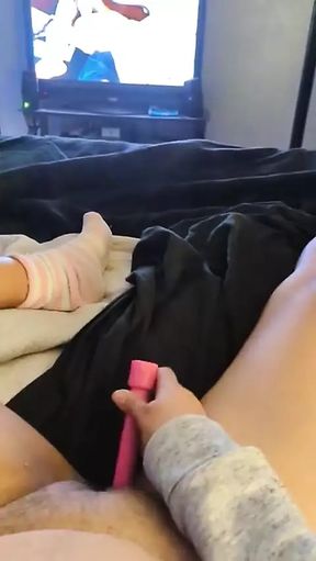 Almost Caught Cumming and Watching Porn While Roommates Party Next Door
