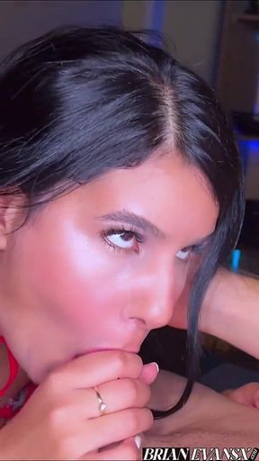 Busty Latina Amanda Rabbit Eats Eggs and Sausage for Breakfast with Brian Evansx