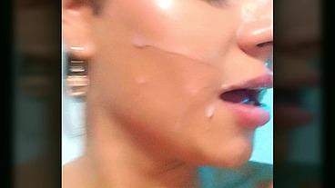 TS Angelique Monroe - My cum covered face ...