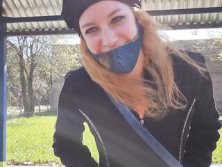 Caught on the street with a round butt