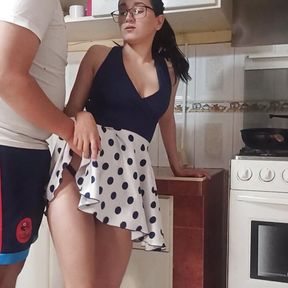 Sex in the kitchen with my girlfriend