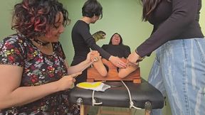 Custom video - Miss Kitty's pantyhose gang tickling