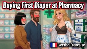buying 1st Diaper at Pharmacy (audio en Francis)
