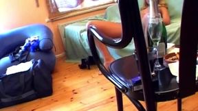 Blonde Amateur Slides Thick Cucumber Deep Inside