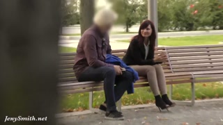 Jeny Smith was caught wearing crotchless pants in public