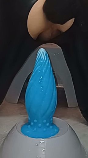 Sissy-Kuroko Anal Huge Dildo   Clip 1