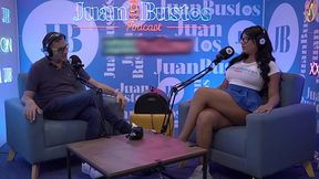 Giant titted Latina RosxanaGutierrez penetrated by the FUCK MACHINE on Juan Bustos Podcast