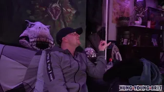 Hung young Brits bareback orgy with big cocks and bubble butts