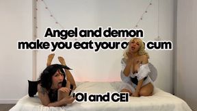 Angel and demon gives you JOI and CEI