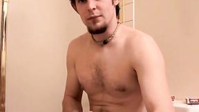 ”Horny straight stud Maxxx Pound released his load after a softcore jerking & s”