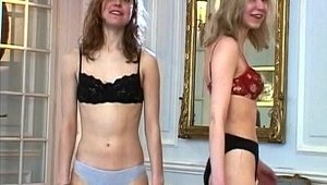 Lust Cinema: Very sensual lesbo in lingerie scissoring