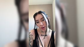 Busty british teen ASMR striptease