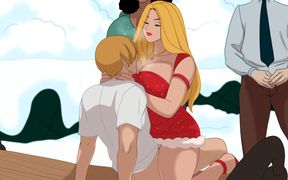 The Secret of the House #83: Exhibitionist Blonde MILF Rides Me in the Square.