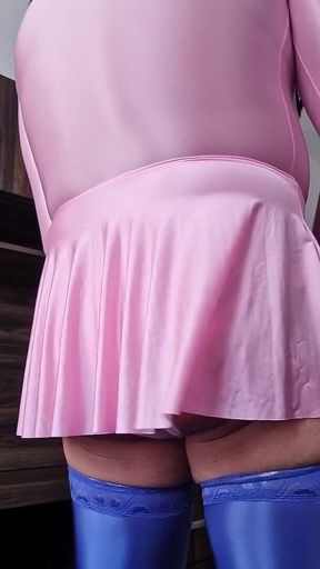 Orgasm Without Hands, Wearing My Pink Gym Dress, Thick and Hot Cum