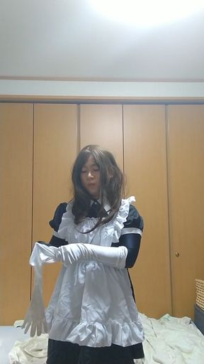 A cute man&amp;#039;s step daughter masturbates in full-body tights raw clothes   Clip 1