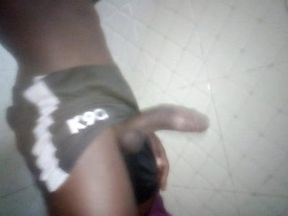 BIG BLACK COCK TUGGING OFF