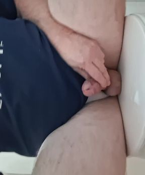 Gooning rock hard cock