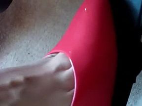 Pedal Pumping in Jessica's New Shoes