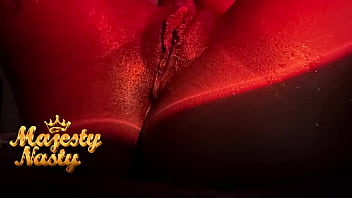 Ebony opens tight ass