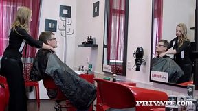 Cutie Teen Hairdresser Lady Bug Tries Anal